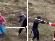 (VIDEO)Urnebesan snimak kruži internetom!Pogledajte tuču Djeda Mraza, Spidermana i Splintera!