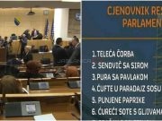 Objavljen cjenovnik iz restorana u Parlamentu BiH,građani se pitaju: “Ima li dostava da naručimo?”