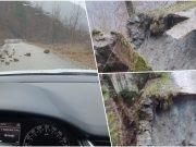 (VIDEO)OPREZ: Kamenje na putu prema Tošćanici, most u Donjoj Višnjevici potpuno srušen