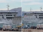 (VIDEO)Gradonačelnica objavila dramatičnu snimku borbe trajekta s burom: ‘Vrhunska vještina kapetana i posade!‘