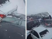 (VIDEO)Stravičan lančani sudar na autoputu: Magla i led prouzrokovali haos u Kazahstanu