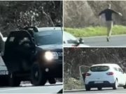 (VIDEO)Urnebesna nesreća u Konjicu: Automobil bez vozača sudara se sa džipom