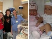 (VIDEO)Trojke su se nakon 18 godina vratile u rodilište i izgrlile sve koji su im pomogli da prežive