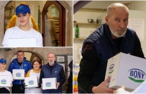 Divan gest bh. kompanije: Za 27. noć ramazana podijelili pakete postačima iz Narodne kuhinje na Baščaršiji
