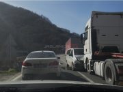 (VIDEO)Udes na magistralnom putu Konjic – Jablanica: Saobraćaj se odvija usporeno