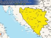 Najavljeno nestabilno vrijeme širom BiH: Kiša, pljuskovi i mogućnost bujičnih poplava