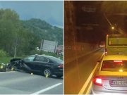 Frustracije vozača nakon nesreće službenog vozila na M-17: Bijesni vozači u tuneli trubili u znak protesta(VIDEO)