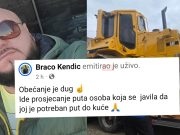 Braco Kendić ispunio obećanje: Besplatno prokopao put do kuće za porodicu u potrebi!(VIDEO)