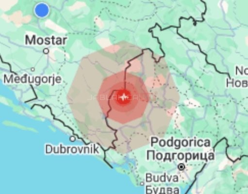 Da li ste vi osjetili podrhtavanje? Zemljotres pogodio Crnu Goru, osjetio se također u Hercegovini