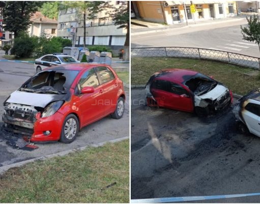U Jablanici u toku noći izgorjela dva automobila: Istraga o slučaju je u toku