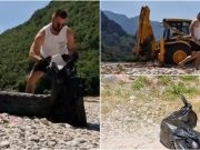 Jablanički aktivista Adnan Đelmo očistio je plažu ‘Diva Grabovica’, koja je nastradala u poplavama