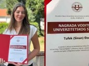 PONOS GRADA: Jablaničanka Đana Tufek nagrađena povodom Dana Univerziteta u Mostaru