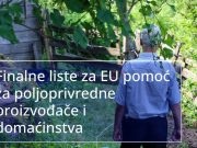 EU podrška za oporavak poljoprivrednih domaćinstava nakon poplava: Dostupne konačne liste odabranih korisnika