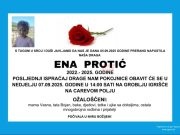 Ogromna tuga u bh. gradu: Preminula djevojčica Ena Protić u trećoj godini života