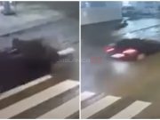 Uznemirujući snimak nesreće u bh.gradu: Pješaka pokosio automobil, odletio u vazduh
