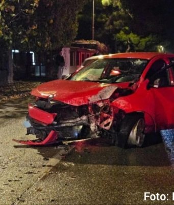 Teška saobraćajna nesreća u Mostaru: Automobilom udarila u zid, jedna osoba povrijeđena