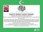 Preselio cijenjeni hadži ef. Duran Bandić, dugogodišnji imam džamije u Umoljanima: “Bio je primjer kako se vjera živi, a ne samo govori..”