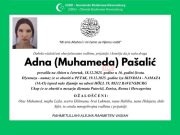 Pretužne vijesti: Na Ahiret je preselila još jedna džennetska ptičica – mlada Adna Pašalić, preminula u 16. godini života