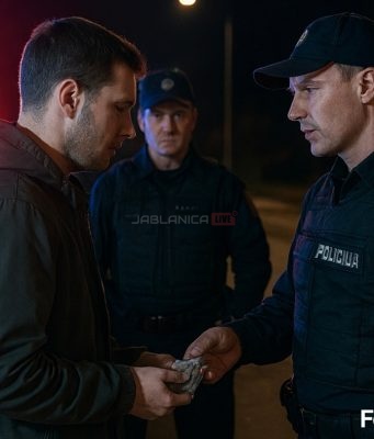 Noćna kontrola u Jablanici: Vozač Škode predao sumnjivu supstancu policiji