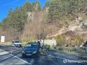 Teška saobraćajna nezgoda kod Konjica: Vozačica zadobila teške povrede, prevezena na CUM Mostar