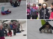 Dječija radost na Staroj cesti u Jablanici: Sankanje, smijeh, grudvanje, starije prolaznike prizori podsjećaju na njihova djetinjstva(FOTO)