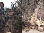 Posjetili smo mjesto sinoćnjeg odrona u Glodnici: Cesta ostala prohodna, oštećena podzida pomoćnog objekta(VIDEO)
