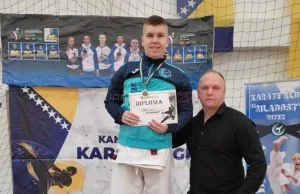 Poželimo mu puno sreće: Laris Bešić, prvi bh. karatista s autizmom koja ima crni pojas i ide na Svjetsko prvenstvo