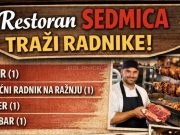 Restoran Sedmica Jablanica zapošljava nove radnike: Otvorene četiri pozicije, stabilno zaposlenje i korektna primanja