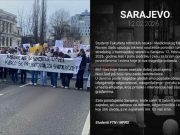 Studenti iz Novog Sada podržali mlade Sarajlije: “Niste sami, zajedno smo u zahtjevima za sistemom koji štiti živote”
