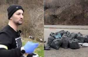 Oficir OSBiH obilježio Dan nezavisnosti radnom akcijom: Asmer sa ocem očistio izletište