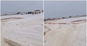 (VIDEO)Nestvarni prizori u UAE: Pao silovit grad, nastao sloj od 45 centimetara leda