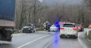 Tragedija kod Konjica: U sudaru putničkog i teretnog vozila jedna osoba preminula