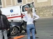 Teška saobraćajna nesreća u Konjicu: Jedna osoba zadobila teške povrede(FOTO)