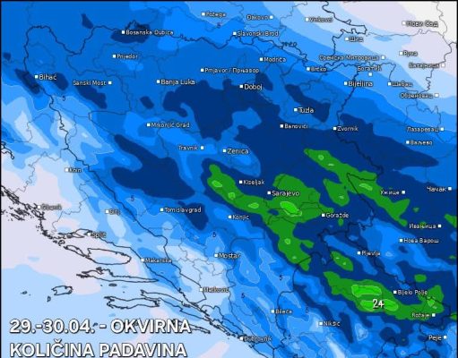 Nagla promjena vremena u BiH: Evo kada dolazi nagli obrt koji će se osjetiti širom zemlje