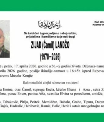 Tuga u Konjicu: Preminuo Zijad Landžo, inspektor SIPA-e koji je prije godinu došao u Istočno Sarajevo uhapsiti Dodika
