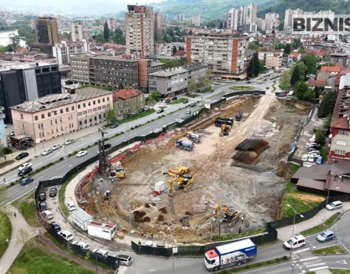 Snimci sa lica mjesta: U BiH počela gradnja mega kompleksa – planiran neboder od 100 metara