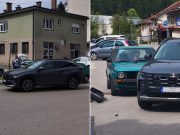 Saobraćajna nezgoda u Jablanici: Dva vozila se sudarila, policija obavlja uviđaj