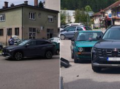 Saobraćajna nezgoda u Jablanici: Dva vozila se sudarila, policija obavlja uviđaj