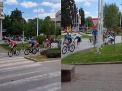 Nesreća na Tour of BiH u Hercegovini: Više biciklista palo pri izlasku iz kružnog toka(VIDEO)