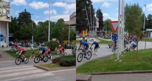 Nesreća na Tour of BiH u Hercegovini: Više biciklista palo pri izlasku iz kružnog toka(VIDEO)