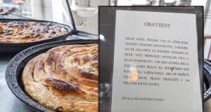 Poruka iz jablaničke buregdžinice privukla pažnju javnosti: “Ne galamite na radnike, i mi smo ljudska bića”(FOTO)