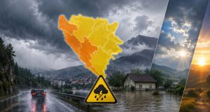 Meteorolozi upalili alarme u BiH, upozorenja za moguće poplave: Pročitajte i prognozu do utorka