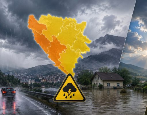 Meteorolozi upalili alarme u BiH, upozorenja za moguće poplave: Pročitajte i prognozu do utorka