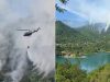 Teška borba s vatrom iznad Jablanice: Požar na Pisviru gase vatrogasci, angažovan i helikopter Oružanih snaga BiH(FOTO)