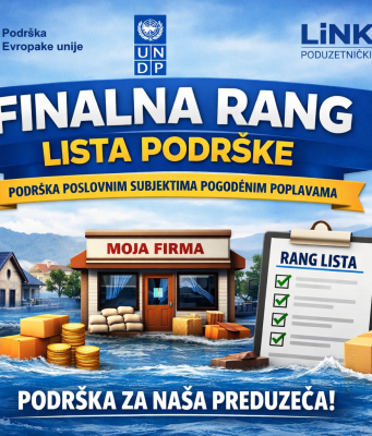Jablanica: UNDP i LINK objavili finalnu rang listu korisnika podrške za poslovne subjekte pogođene poplavama 2024. godine