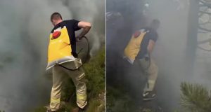 Nakon velikog požara kod Jablanice: Vatrogasci gasili preostale panjeve, požarište pod stalnim nadzorom drona