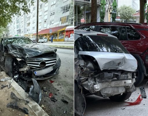 Teška nesreća u Hercegovini: Mercedes udario u niz parkiranih vozila, oštećeno čak sedam automobila (FOTO)