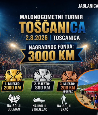 Počele prijave za 47. tradicionalni turnir “Tošćanica 2026”: Organizatori najavljuju vrhunski fudbalski spektakl
