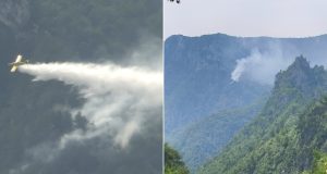 Požar iznad deponije u Jablanici i dalje aktivan: Air Tractor učestvovao u gašenju na nepristupačnom terenu(VIDEO)