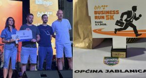 Općina Jablanica osvojila prvo mjesto na „BH Telecom Business Run“: Jasmina Maksumić među najbržim trkačicama večeri(FOTO)
